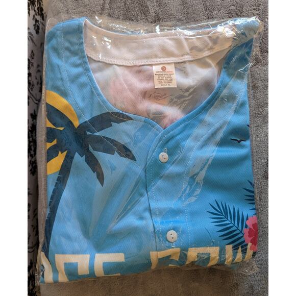 NWT Sugar Land Space Cowboys MILB Promo '22 Hawaiian Jersey Button Down Shirt XL - Picture 6 of 8